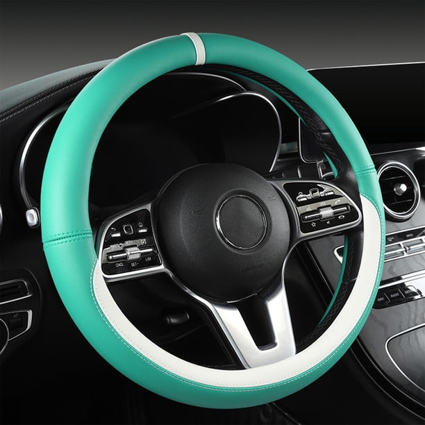 pstuiky Funda para volante de coche con diamantes de cuero general antideslizante moderna y bonita.