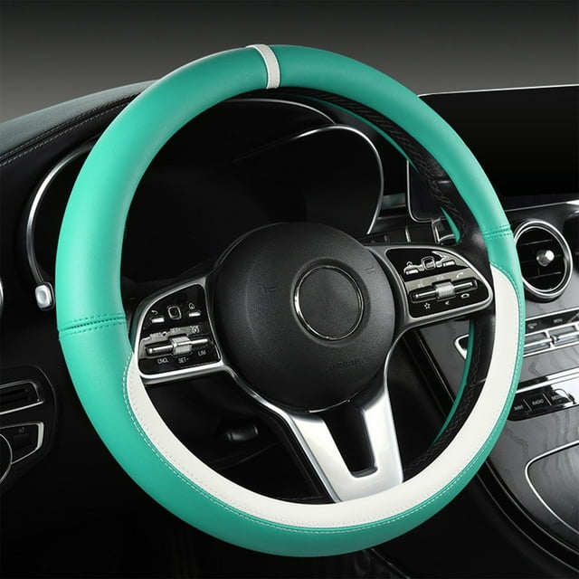 Chmadoxn Car Steering Wheel Cover Protector Without Inner Ring Non-slip Bottom Cloth General Purpose Handle Set Spelling Color Steering wheel