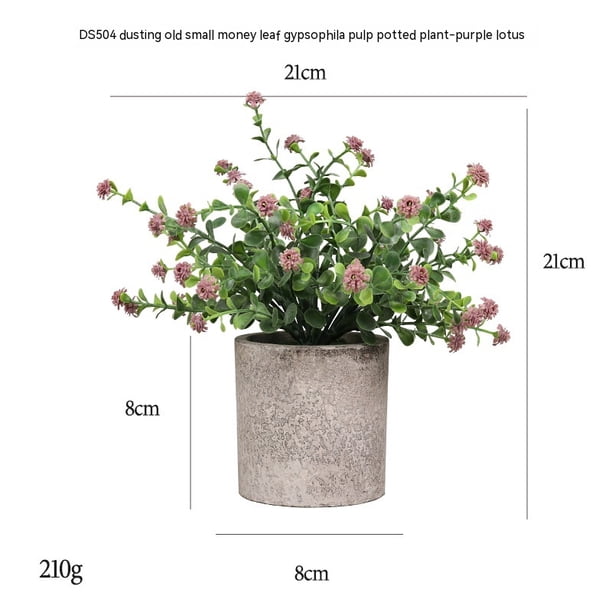 1 pieza de casa de muñecas en miniatura, planta de flores, miniplanta en maceta, adorno de vegetación pequeña Artificial, planta en maceta colgante en miniatura, modelo de flor de imitaciónT