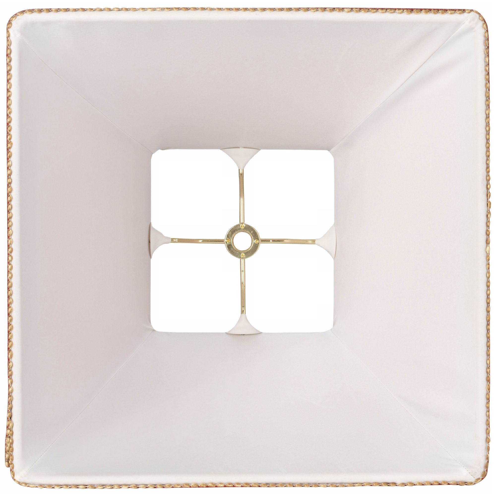 Springcrest Rust Small Square Sided Lamp Shade 5" Top x 10" Bottom x 9" Height (Spider) Replacement with Harp and Finial