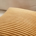 thumbnail image 5 of Ksopiavobs Set of 4 Mustard Yellow Decorative Throw Pillow Covers 16x16 Inch for Couch Bed Sofa Bedroom, Aesthetic Modern Boho Home Decor, Soft Fluffy Textured Corduroy Cushion Case 40x40 cm, 5 of 6