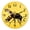 E17, variant on Non-Ticking Silent Wall Clocks Battery Operated Personalized Decor Clock for Bathroom,Office-Piglets Sitting On Sunflowers With Yellow Background(10inch)