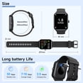 thumbnail image 2 of Smart Watches for Men Android & iPhone, Alexa Built-in, Fitness Tracker with Answer/Make Calls, IP68 Waterproof Fitness Watch,Heart Rate, Sleep, SpO2 Monit, 2 of 8