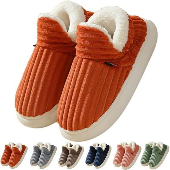 Pluffi Cozy Stylish Slipper, Pluffi Slipper Booties, Winter Fuzzy Warm Thick-Soled Plush House Cloud Slides Men Women