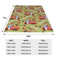 thumbnail image 2 of Yiaed Cartoon Fire Truck Pattern Fleece Throw Blanket,Fleece Throw Blankets for Couch & Bed All Season Use -60"x50", 2 of 6