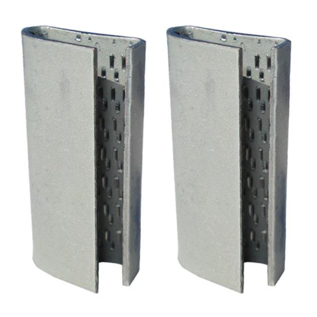 0.5 in. Open Serrated Seals for Extruded Polyester Strap, 1000 Per Case