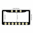 thumbnail image 3 of Sloboki Cute Daisy License Plate Frame Universal Aluminum Metal Car Tag Holders Cars Decor, 3 of 5