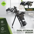 thumbnail image 2 of Kojem Portable Folding Gun Rack, Heavy Duty Steel Rifle Rack Stand for Shooting & Hunting Range, Holds 4 Rifles & 7 Pistols, Indoor/Outdoor Floor Gun Rack, 2 of 9