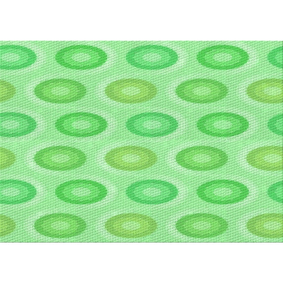 Ahgly Company Machine Washable Indoor Rectangle Transitional Jade Green Area Rugs, 5' x 8'