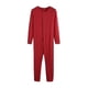 thumbnail image 2 of Men's Full Body Long Johns Night Pajamas - Perfect Red, 2 of 4
