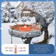 thumbnail image 2 of Methold Calentador de baño para pájaros listo para el invierno Amigos emplumados Calentador de agua para pollos cálidos y felices para el Suministros de alimentación y agua para mascotas croma, 2 of 6