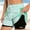 Green, variant on Women's Plus Size 2-in-1 Running Shorts with Mesh Outer Layer and Inner Brief, Quick Dry Double Layer Athletic Shorts with Drawstring Waist for Gym Workout