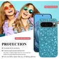 thumbnail image 4 of Phone Case for Google Pixel 9 Pro Case Glitter Sparkle Pink, Glamorous Bling Shiny Cover Google Pixel 9 Pro Case Silicone Anti-Fingerprint Thin (Blue), 4 of 14