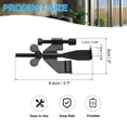 thumbnail image 2 of Cerradura de seguridad portátil negra para puerta, dispositivos de cerradura de hotel ajustables con bolsa de almacenamiento, 1 paquete, 2 of 7