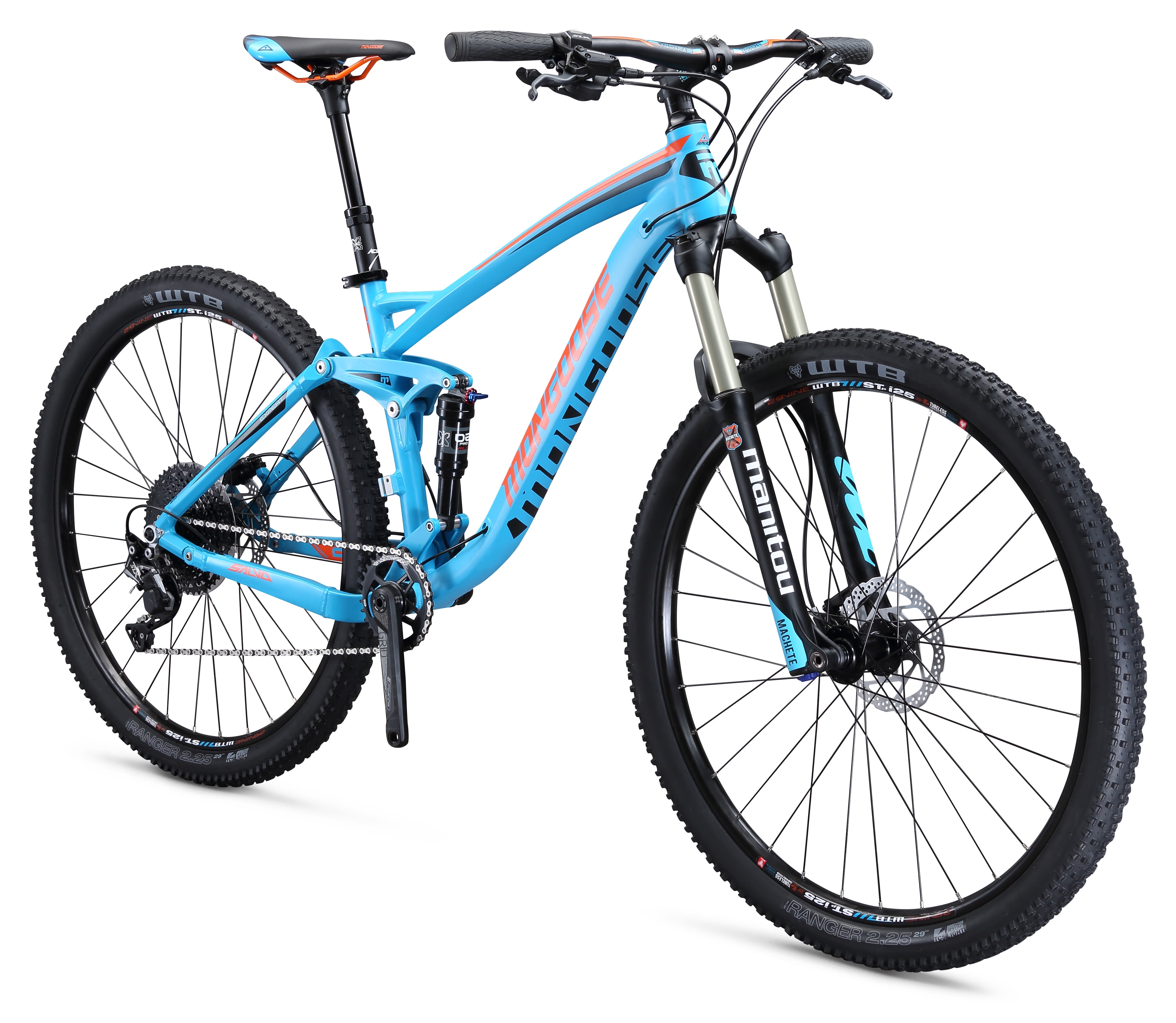 Mongoose Salvo Sport 29" Men's Full Suspension Mountain Bike, Blue