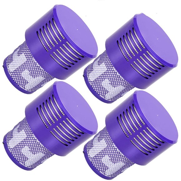 Replacement V10 Filters for Dyson V10 Cyclone Series, V10 Absolute, V10 Animal, V10 Total Clean, 4 Pack Filters