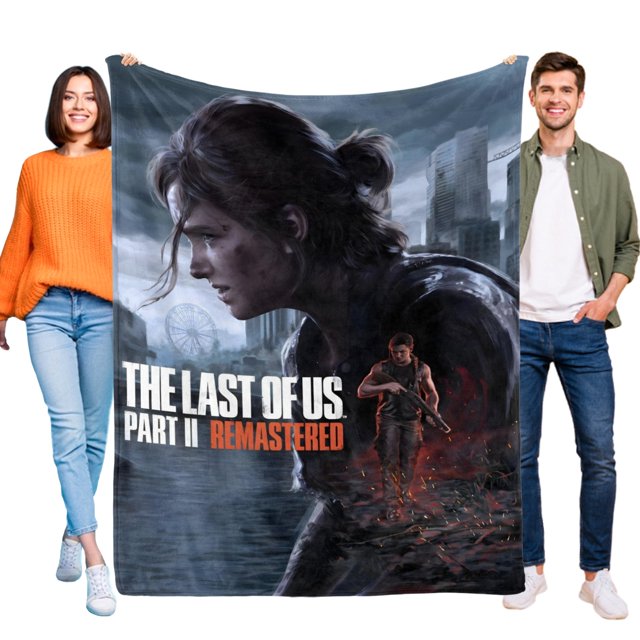 The Last of Us anti-pilling, suave, ligera, esponjosa y acogedora de lujo para hogar y cocina – Perfecta para niños y adultos,110X70cm