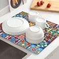 thumbnail image 7 of Talavera Mexican Ceramic Tiles Boho Drying Mat 16x18 Inch For Kitchen Counter Drying Mats Dish For Kitchen Counter Easy Clean Kitchen, 7 of 7