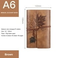 thumbnail image 4 of Loose-leaf Refillable Notebook Lightweight Portable Notebook for Travelers Writers  Red A6, 4 of 7