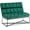 Emerald Green, variant on Mcombo Mid-Century Velvet Loveseat Settee Bench 4018(Brown)