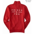 thumbnail image 2 of Aeropostale Womens Logo 1/4 Zip Sweatshirt, Red, Juniors, Large, 2 of 2