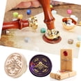 thumbnail image 3 of Cuadros Decorativos Animal Retro Wax Seal Stamp Head Fire Paint para invitaciones de boda (DW18) Likrtyny embutido en tela, 3 of 9