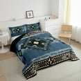 thumbnail image 3 of jejeloiu Ancient Bohemian Aztec Bedding Comforter Set,Boho Exotic Style Twin Comforter Sets,Blue Green Black Bedding Set For Men Women,Breathable Home Decor Reversible,2pcs, 3 of 8