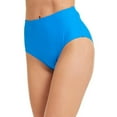 thumbnail image 2 of Pimfylm Women's High Waisted Bikini Bottom Full Coverage Retro Tummy Control Swimusuit Bottom(Blue,S), 2 of 5