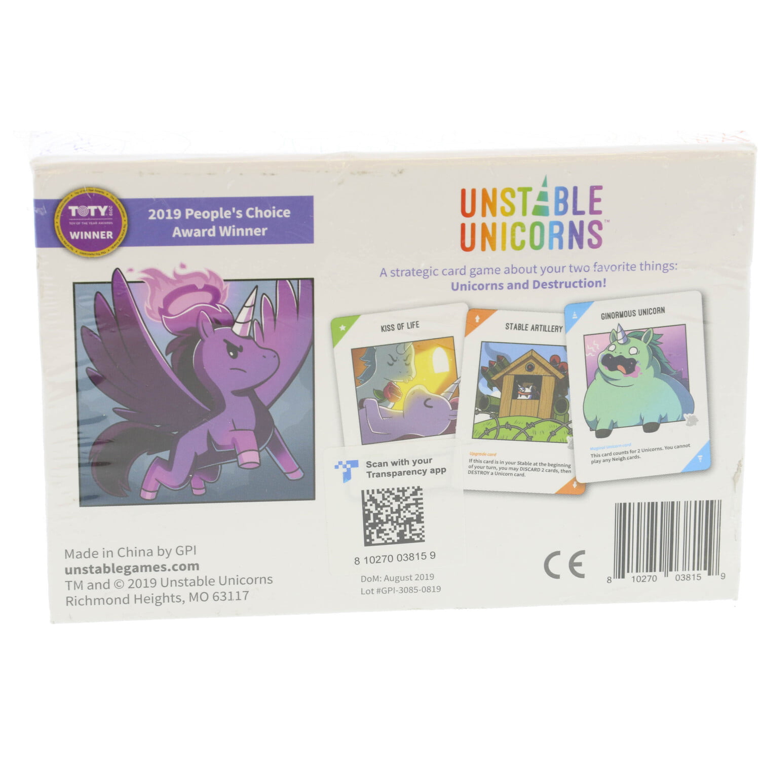 TeeTurtle Unstable Unicorns 2nd Edition Base Game 4555-UU-BSG1 for sale online 