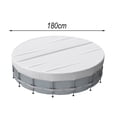 thumbnail image 3 of White 6/8/10/12/15/18FT 210D Courtyard Circular Pool Cover Furniture Cover, 3 of 6