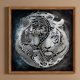thumbnail image 1 of Cuadros Decorativos Kit de pintura de diamante con forma especial parcial de bricolaje 5D Tiger Home Decor (1) Wdftyju embutido en tela, 1 of 9