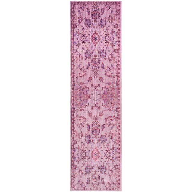Safavieh Valencia Collection VAL105C Pink and Multi Polyester Area Rug, (9' x 12')