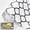Black Quatrefoil, variant on MWYXX 12 in x 20 Ft Non-Slip Shelf Liner, Waterproof Non-Adhesive Drawer & Cabinet Liner, White Marble Shelf Paper with Knife & Tape Measure for Kitchen, Bathroom & Refrigerator