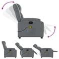 thumbnail image 4 of vidaXL Massage Recliner Chair Gray, 4 of 5