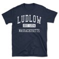 thumbnail image 1 of Ludlow Massachusetts Classic Established Men's Cotton T-Shirt, 1 of 1