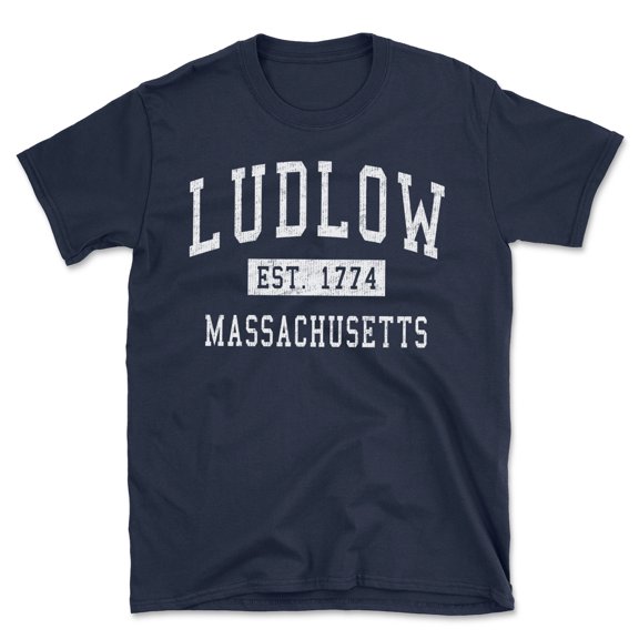 Ludlow Massachusetts Classic Established Men's Cotton T-Shirt