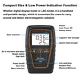 thumbnail image 2 of Handheld Handheld EMF Tester Portable Electromagnetic Radiation Detector Electromagnetic Radiation Intensity Measurement Instrument with Beep Alarm and Low Battery Indication, 2 of 6