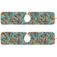 thumbnail image 2 of Coolnut 2 Pack Faucet Mat Splash Guard for Kitchen Sink,Tropical Birds 30x5 Inch Super Absorbent Microfiber Sink Protector Mat, Kitchen Sink Mat Machine Washable Kitchen Sink Accessories, 2 of 7
