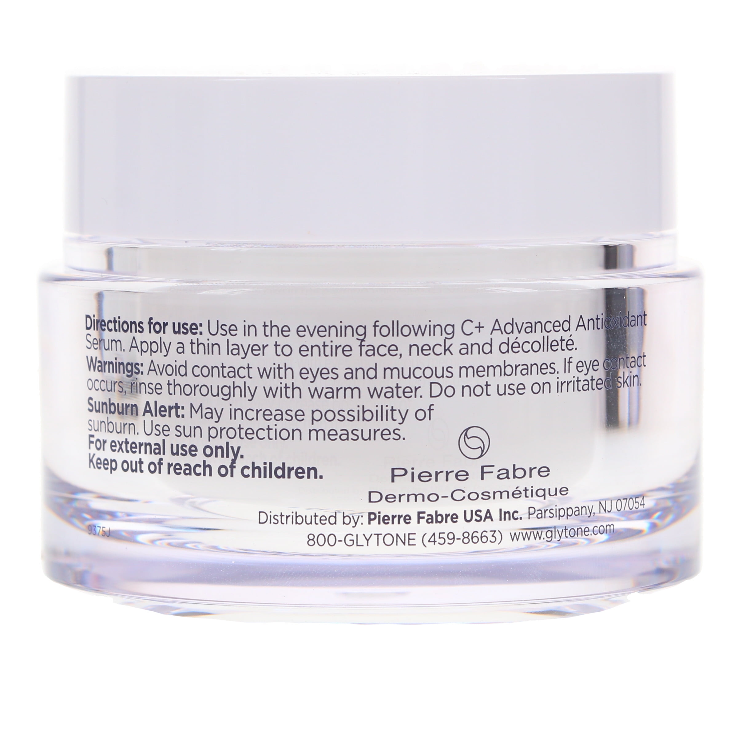 Glytone Age-Defying Peptide+ Overnight Restorative Cream 1.7 oz