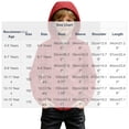 thumbnail image 3 of Spazoro Boys Hooded Jacket with Pockets, Zip-up Solid Color Lightweight Wind Resistant Casual Outerwear for Hiking Camping Red Size 4-5T, 3 of 9