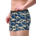 thumbnail image 2 of Honeii Japanese Water Wave Print Mens Boxer Briefs Breathable,Boxer Brief for Men, Moisture-Wicking Underwear-Large, 2 of 5