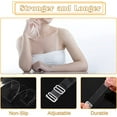 thumbnail image 4 of 3 Pairs Invisible Clear Bra Straps Strapless Shoulder 1.5cm Transparent Detachable Replacement Strap Non-Slide Elastic Belt Women Intimates, 4 of 9