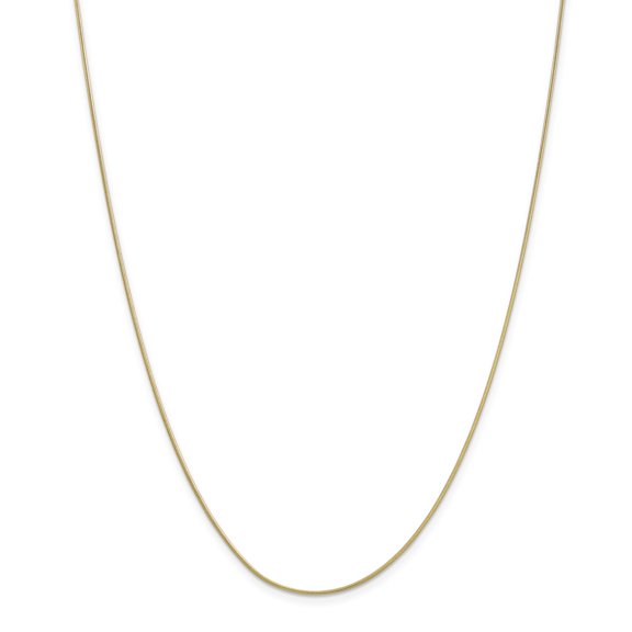 10k .90mm Round Snake Chain in 10k Yellow Gold