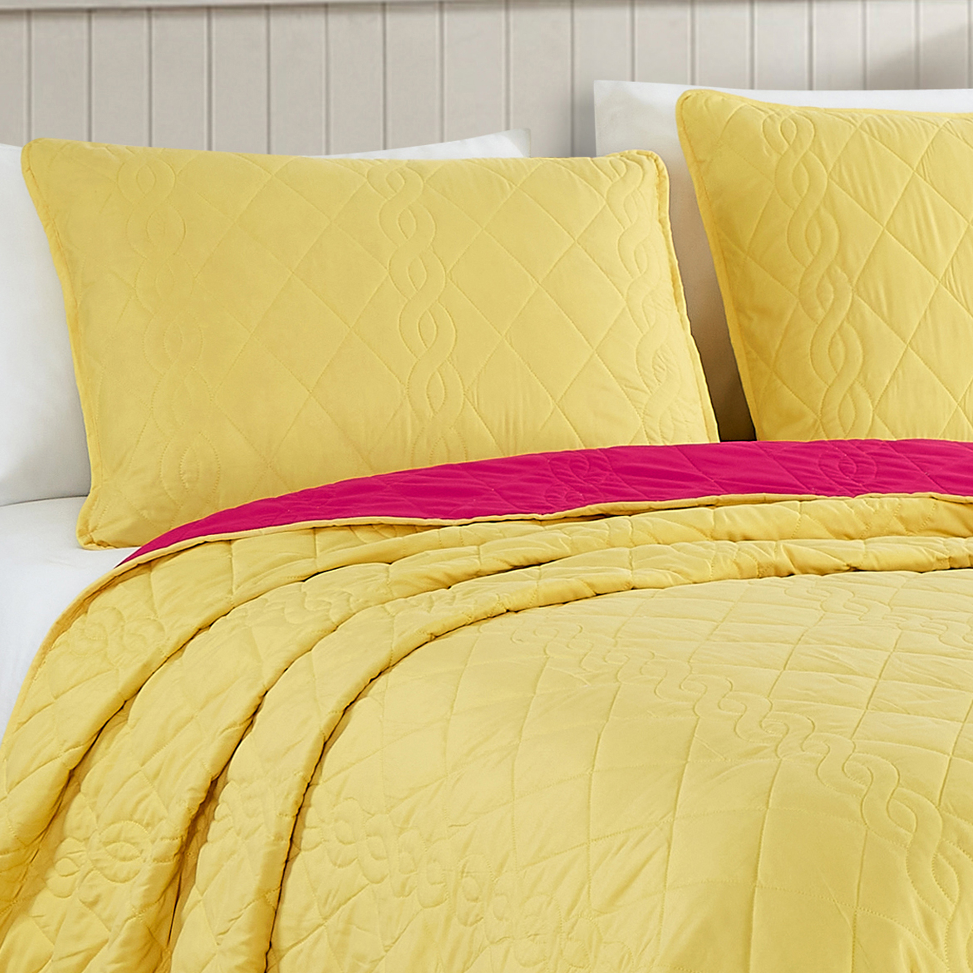 Evjk 3-Piece Decorative Lightweight Bedspread Set – Oversized, Microfiber with Classic Solid, King