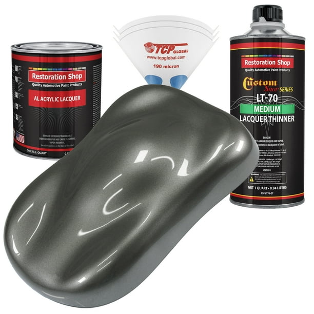 Restoration Shop Dark Charcoal Metallic Acrylic Lacquer Auto Paint