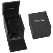 Bulova Mens Military Automatic Brown Leather Strap Watch 96A245