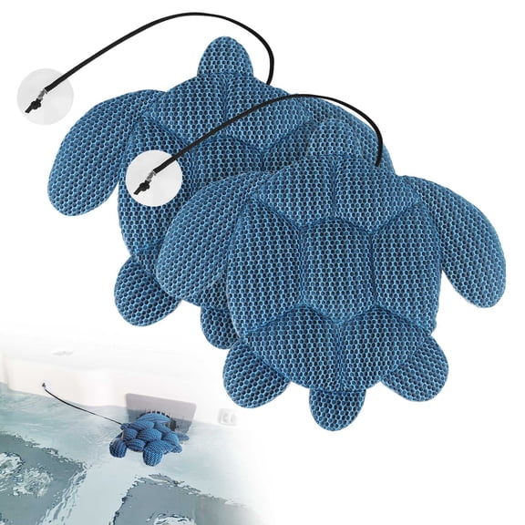 2pcs Hot Tub Scum Absorber, EEEkit Turtle Pool Oil Absorbing Sponge for Spa, Swimming Pool Hot Tub