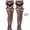 Black, variant on 2Pc Women Fishnet Thigh-High Stockings Tights Suspender Pantyhose Stockings For Women Girls