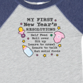 thumbnail image 4 of Inktastic My First New Years Resolutions with Baby Clip Art and Stars Girls Baby Bodysuit, 4 of 5
