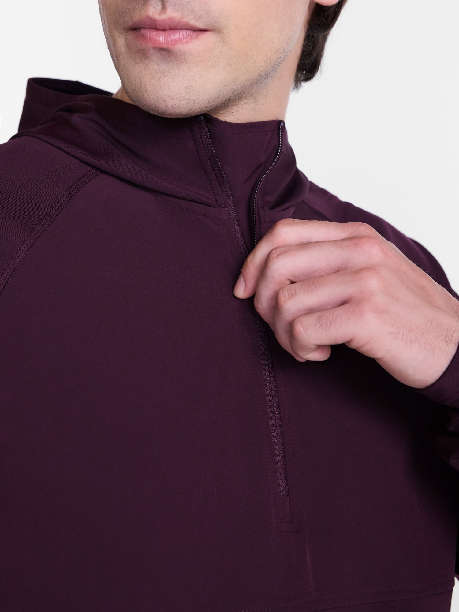 Avia Men's and Big Men's Hooded Half Zip Pullover, Sizes XS-4XLT